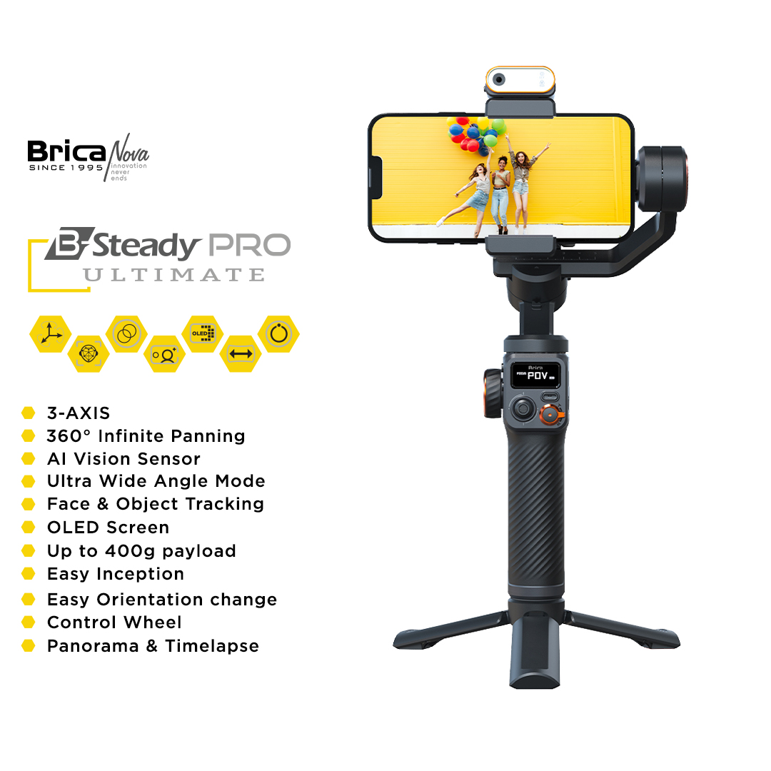 Brica B-Steady PRO Ultimate 3-Axis Gimbal Stabilizer